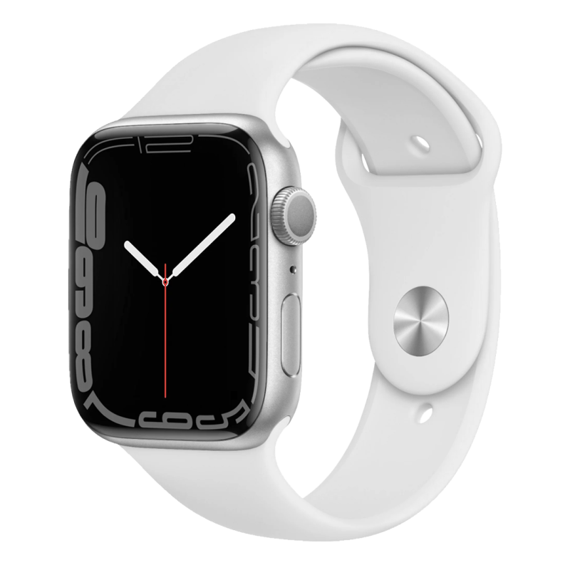 Apple Watch 7 srebrny. Smartwatch Apple refurbished | odnowiony sprzęt używany LUXTRADE